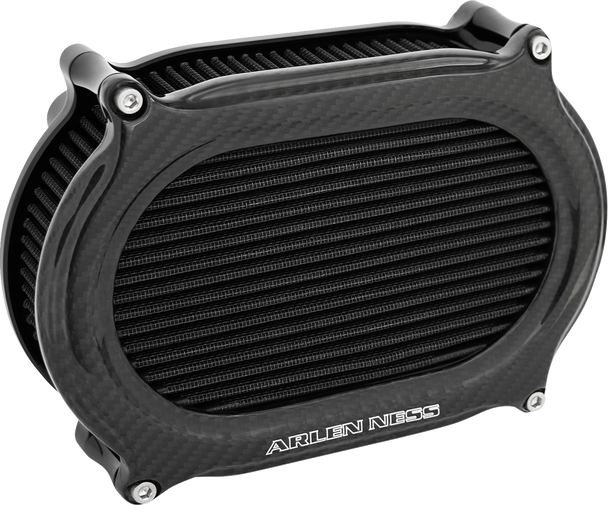 Arlen Ness Air Cleaner Kit Stage 2 Oval Carbon Fiber 600-219