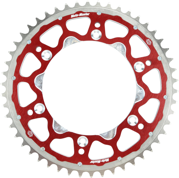 Moto-Master Fusion Series Dual Ring Sprocket (Red, 520-49T) Suzuki 620013349