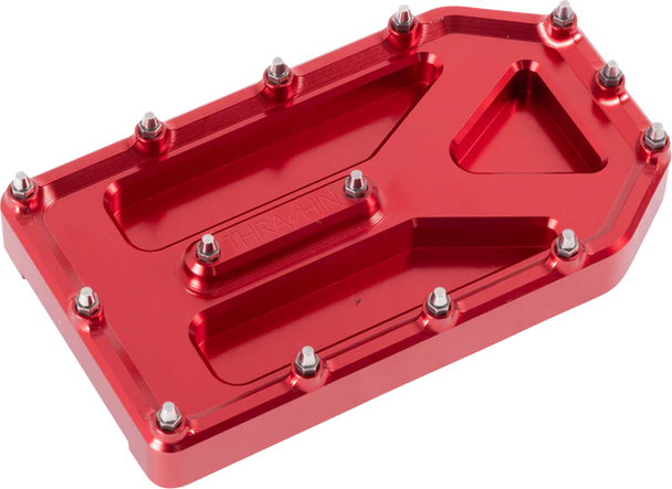 Thrashin Supply Co. Pad Brake Pedal Aggressor Touring Red Tsc-2220-2