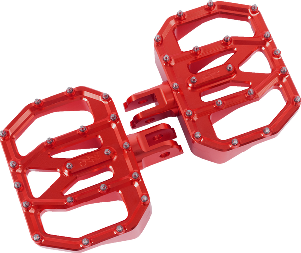 Thrashin Supply Co. Floorboards Aggressor Mini Front Softail Red Tsc-2031-2-Sf