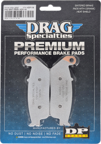 Drag Specialties Pad Brake Premium Hdp118