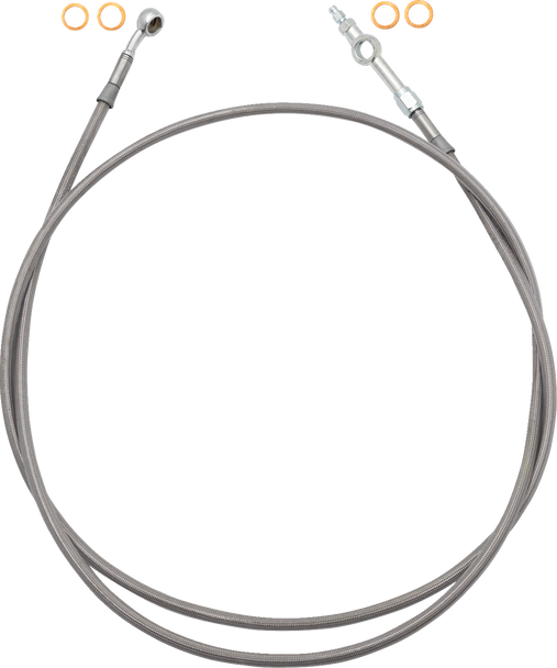 Fat Baggers Inc. Ez Install Brake Line Full Length 65" Stnl Braid 120065