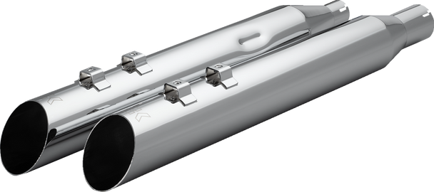 Khrome Werks Muffler 4.0" M8 Slash Up  Ripper Baffle Chrome 40Fsl-1012-Chr