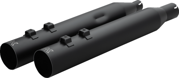 Khrome Werks Muffler 4.0" M8 Straight Cut Black 40Fst-1011-Blk