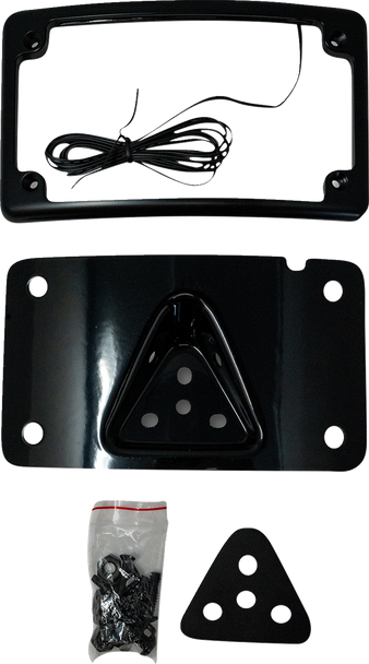 Kodlin Usa License Plate Curved Mount Kit 3 Hole Black Kus20352