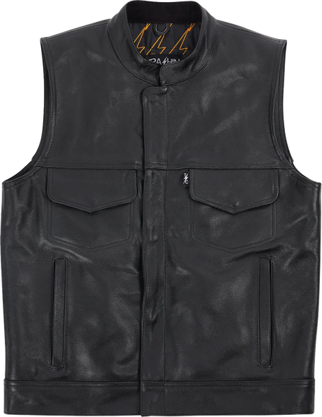 Thrashin Supply Co. Vest Mulholland Leather Large Tmj-14-10