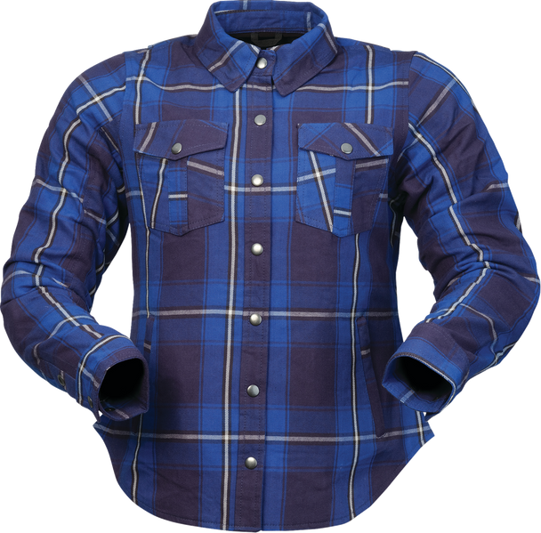 Z1R Jacket Wmn Ashwood Flannel Blue/Navy Lg