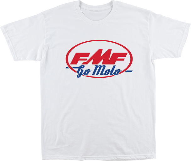 Fmf Tee Go Moto White Xl Fa25118900Whtxl