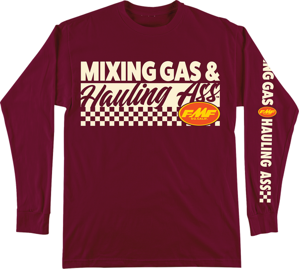 Fmf Tee Long Sleeve Mixin Maroon 2X Fa25119901Mrn2X