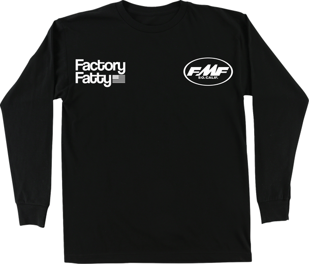 Fmf Tee Long Sleeve Factory Fatty Black Lg Ho25119900Blklg