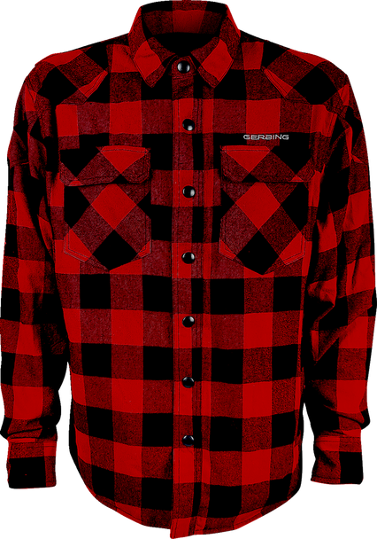 Gerbing Heated Clothing Shirt Flannel 7V Red/Black Md Ger7Vfs-Rb-M