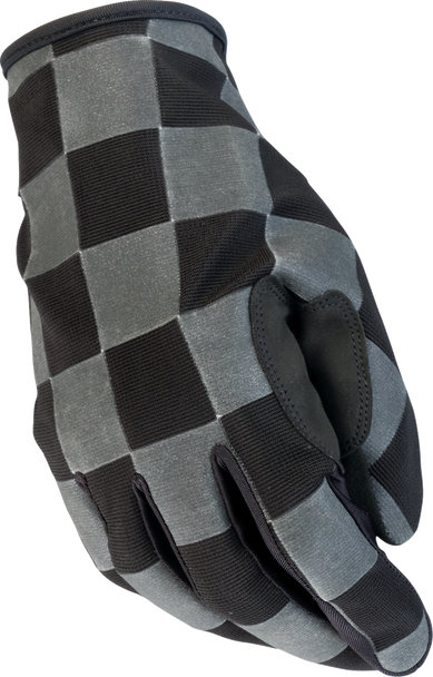 Z1R Glove Reflective Checkers Black Xl