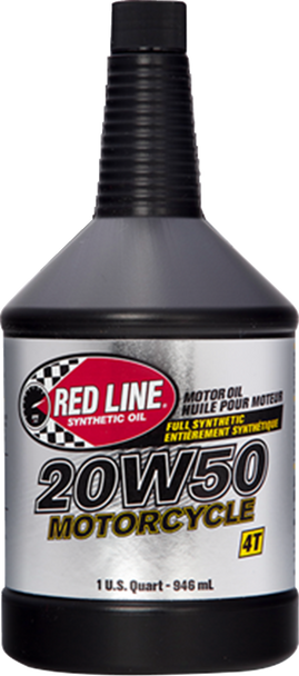 Red Line Synthetic Oil 20W50 Motorcycle Oil - 1 Quart 42504