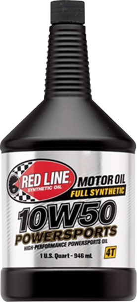 Red Line Synthetic Oil 10W50 Powersports Motor Oil - 1 Quart 42604