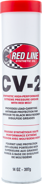 Red Line Synthetic Oil Cv-2 Grease With Moly - 14Oz Tube 80402