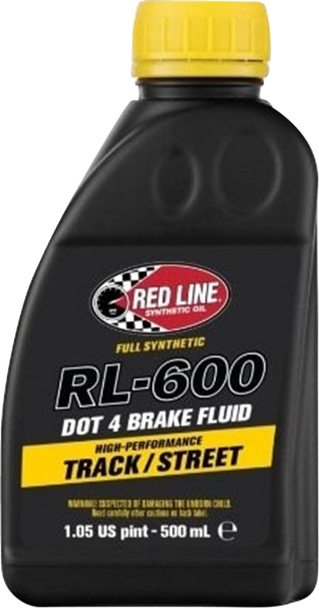 Red Line Synthetic Oil Rlo,Rl-600 Brake Fl. 500Ml Dot 4 90404