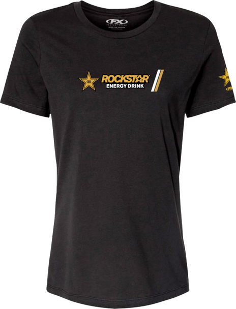 Factory Effex Tee Womens Rockstar Dash Black Xl 29-87626