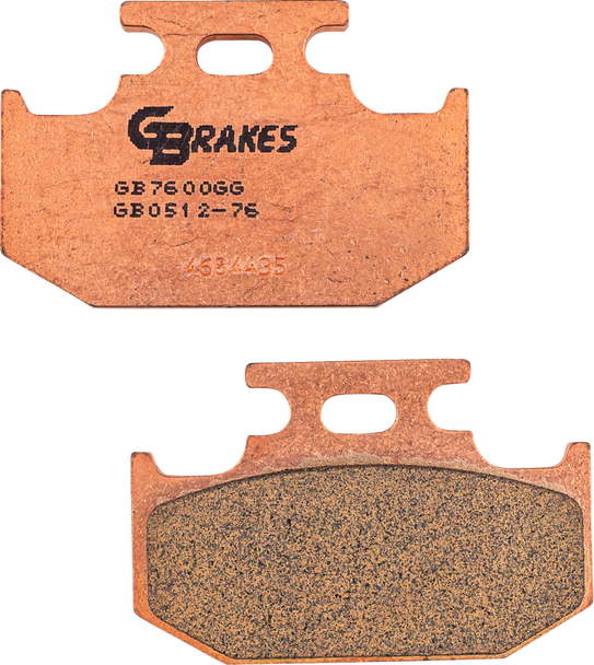 Gbrakes Brake Pads Hh Sintered Gb0512-76 Gb0512-76
