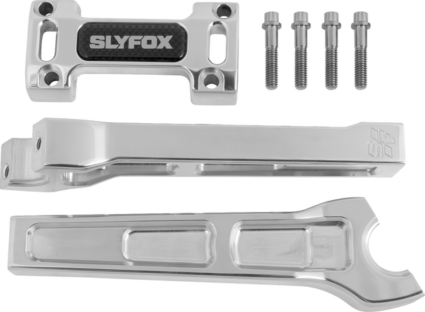 Slyfox Riser 8" Straight Raw 1 1/8" Clamp Sf-1003-08-R