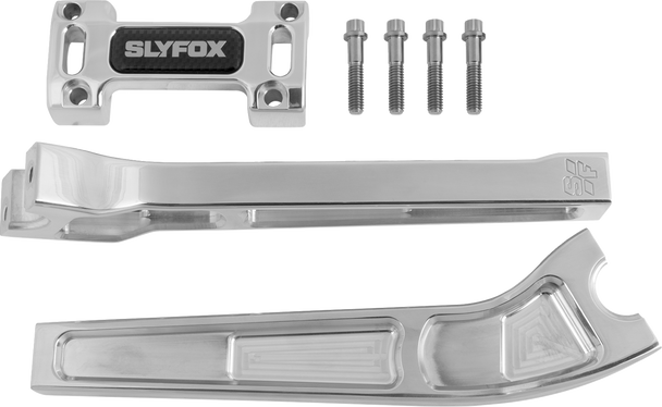 Slyfox Riser 10" Pullback Raw 1" Clamp Sf-1002-10-R