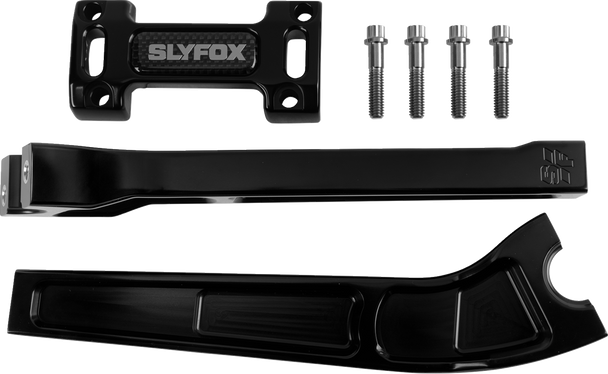 Slyfox Riser 10" Pullback Black 1" Clamp Sf-1002-10-B