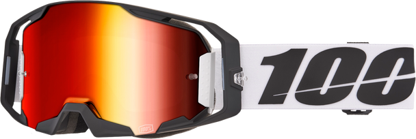 100% Armatic Goggle Caldwell Mirror Red Lens 50060-00012