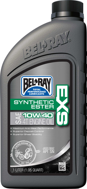 Bel-Ray Exs Full Syn Ester Engine Oil 4T 10W40 1Lt 99161-B1Lw