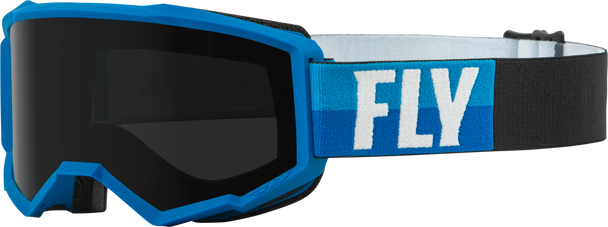 Fly Racing Zone W/C Goggle Blue/Black W/Dark Smoke Hydrophoc Lens 37-51673