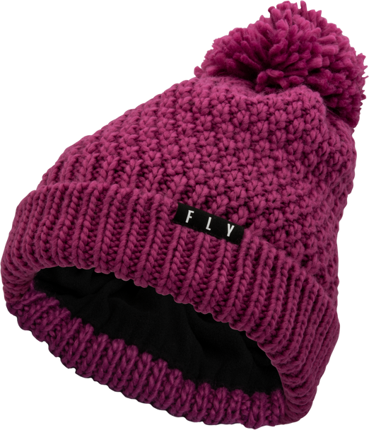 Fly Racing Women'S Fly Anna Pom Beanie Burgundy 351-0005