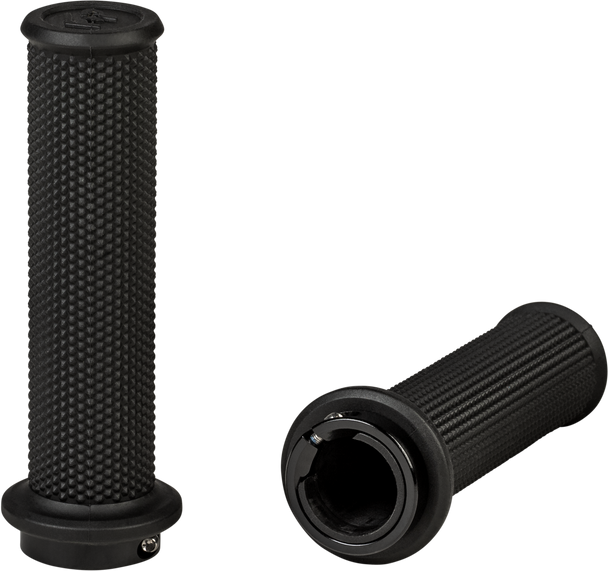 Fire Power Control Atv Lock-On Grips Black No Waffle 24-0209