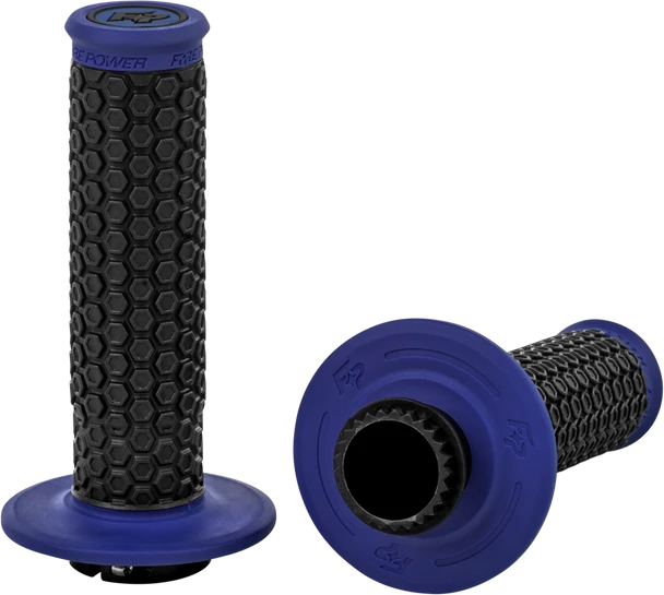 Fire Power Pilot Mx Lock-On Grips Blue 24-0101