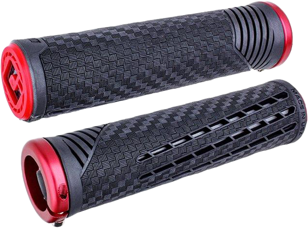 Odi Cf11 V2.1 Bmx Grips Pearl Blk/Red W/Matte Red F35Cfbr-R