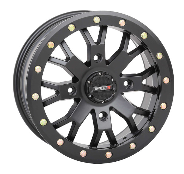 System 3 Sb4 Bl Wheel 14X10 5+5 (-5Mm) 4/137 Matte Black 14S3-31371