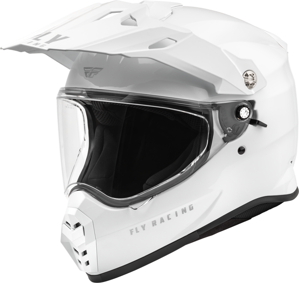 Fly Racing Trekker Solid Helmet White Lg F73-7037L