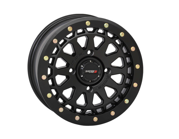 System 3 Sb6 Bl Wheel 15X7 5+2 (+38Mm) 4/137 Matte Black 15S3-6537