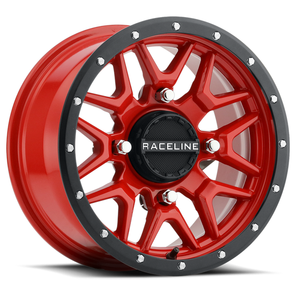Raceline Krank Wheel 14X7 4/137 5+2 (+10Mm) Blk/Red A94R-47037+10