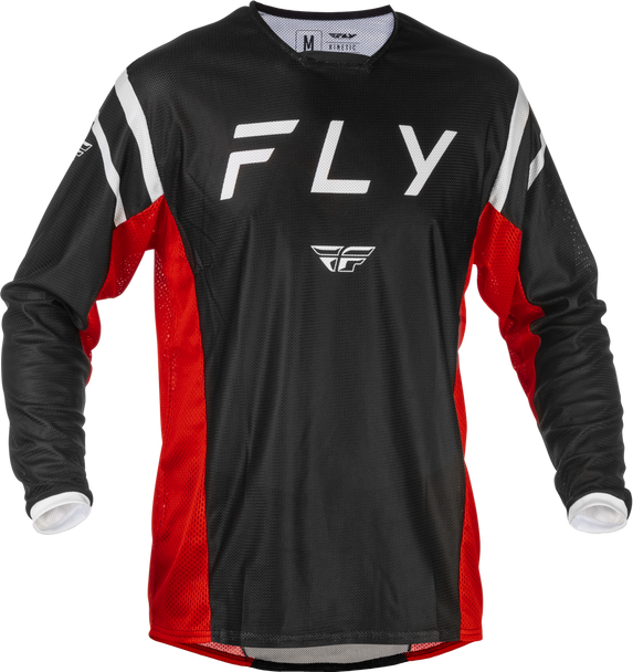 Fly Racing Kinetic Mesh Center Jersey Black/White/Red Sm 379-316S