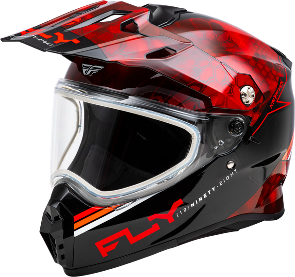 Fly Racing Trekker Cw Conceal Helmet Dual Shld Red/Black Lg 73-31358L