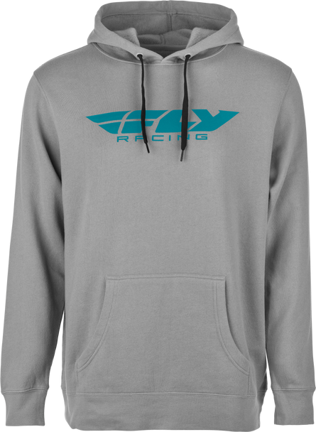 Fly Racing Fly Corporate Pullover Hoodie Grey/Blue Lg 354-0136L