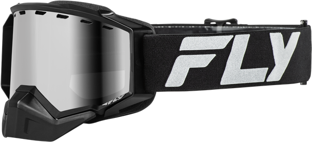 Fly Racing Zone Elite Snw Goggle Blk/Slvr W/ Sil Mirr/Polarized Smk Lens Flb-24Zp1