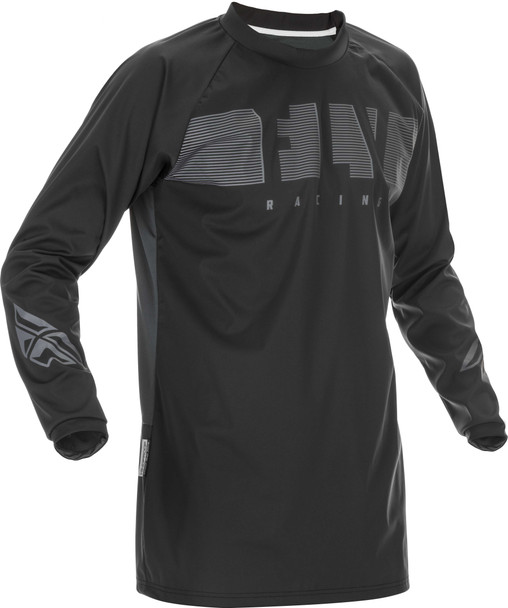 Fly Racing Windproof Jersey Black/Grey Sm 370-8010S
