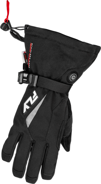 Fly Racing Title Heated Gauntlet Gloves Black Md 476-2941M