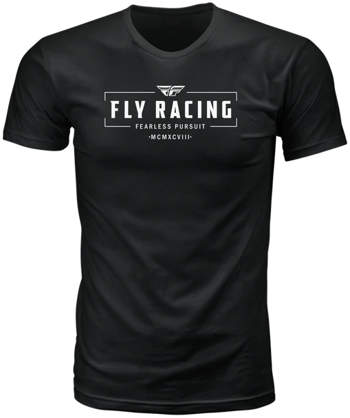 Fly Racing Fly Motto Tee Black Lg 352-0060L