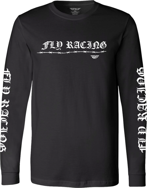 Fly Racing Fly Barbed Wire L/S Black Lg 354-0403L