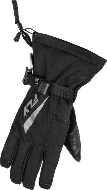 Fly Racing Title Gauntlet Gloves Black/Grey Xl 371-0604X