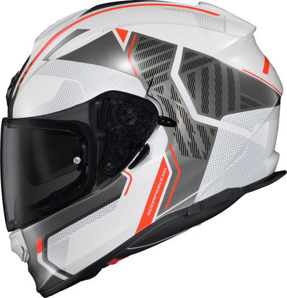 Scorpion Exo Ryzer Full-Face Helmet Switch White/Grey 2X Ryz-1237