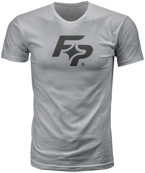 Fire Power Fire Power Tee Grey Heather Lg 99-8111L