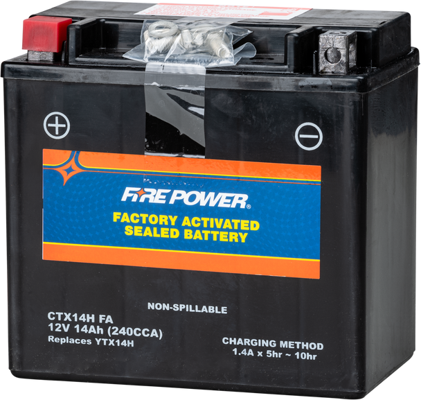 Fire Power Battery Ctx14H Sealed Factory Activated Ctx14H (Fa)