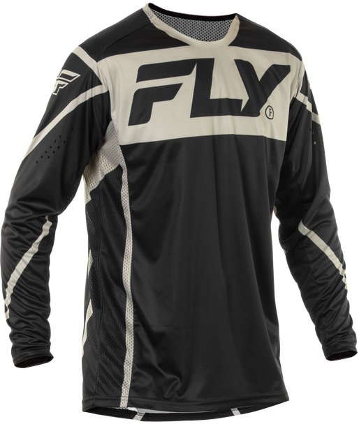 Fly Racing Lite Jersey Black/Grey Lg 378-720L