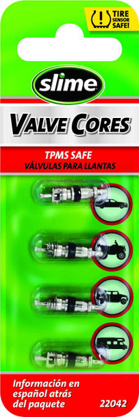 Slime 4/Pc Valve Cores Short 22042